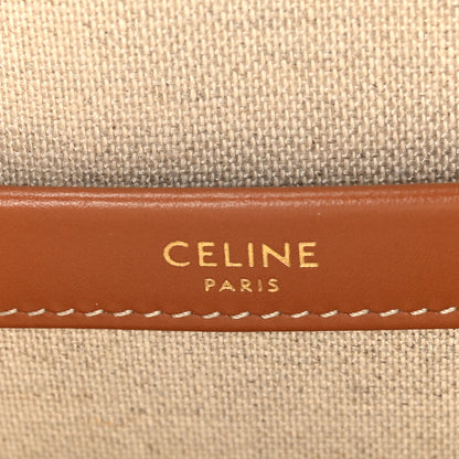 Celine Canvas Small Cabas Thais Ecru Black 6 of 10