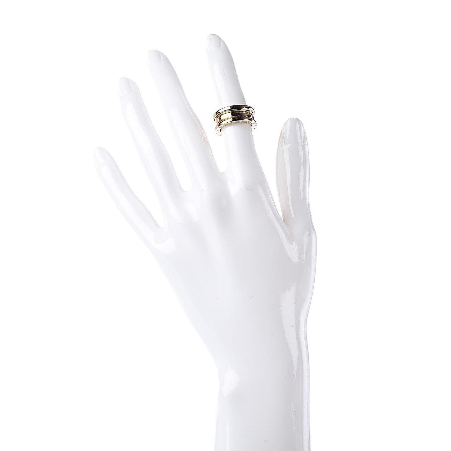 18K Yellow Gold B.Zero1 Three-Band Ring 48 4.5