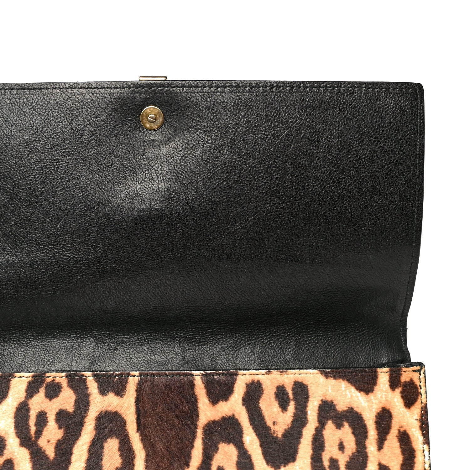 Saint Laurent Pony Hair Leopard Print Y Ligne Clutch 9 of 11