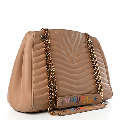 Louis Vuitton Calfskin New Wave Chain Tote Noisette 2 of 5
