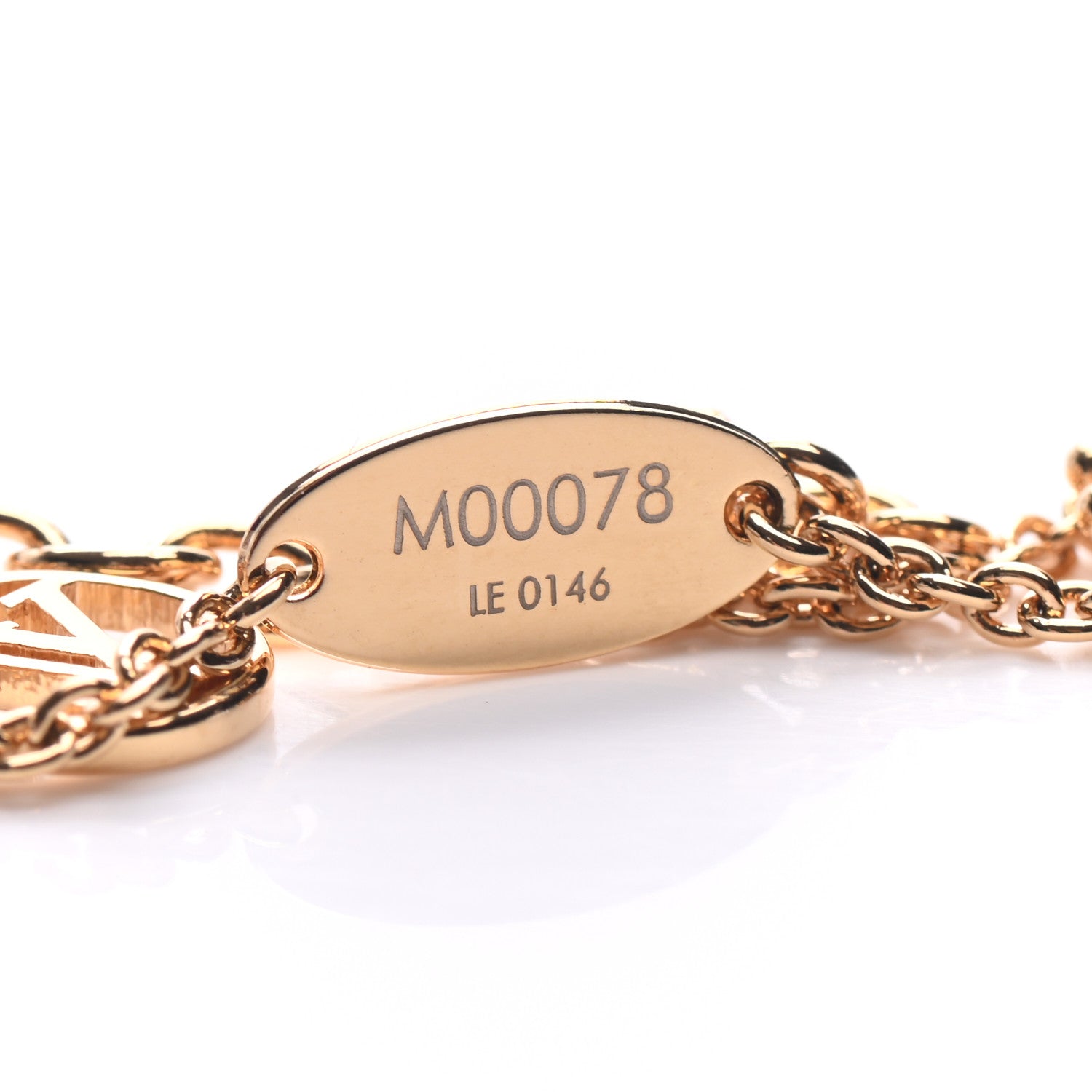 Louis Vuitton LV And Me Number 1 Bracelet Gold 5 of 5