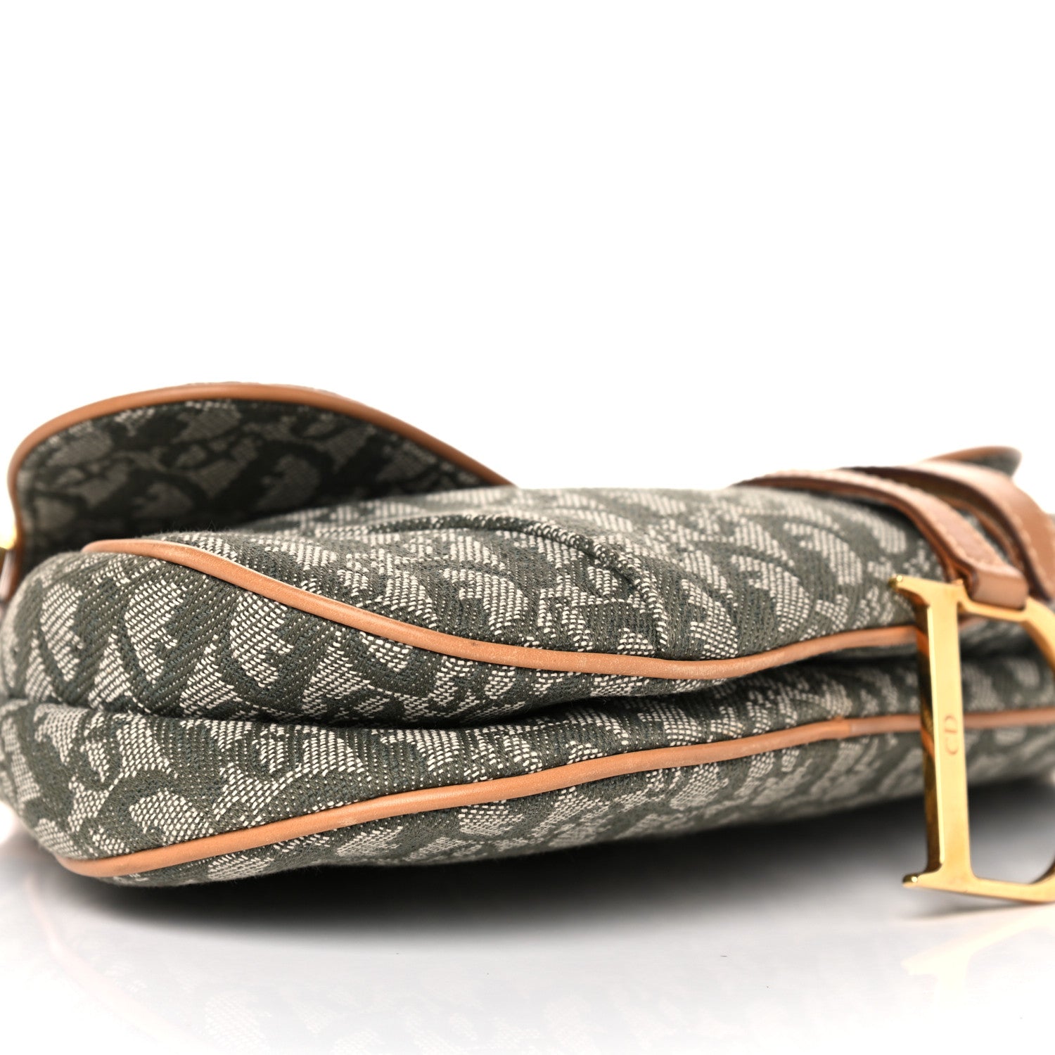 Christian Dior Monogram Saddle Bag Green 8 of 11