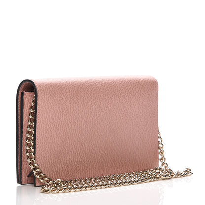 Gucci Dollar Calfskin Medium Betty Chain Wallet Soft Pink 3 of 9