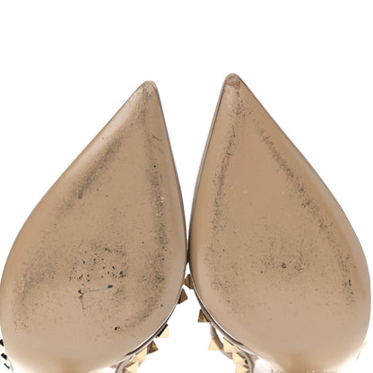 Valentino Garavani Patent Rockstud Ankle Strap 100mm Pumps 36 Poudre 9 of 10