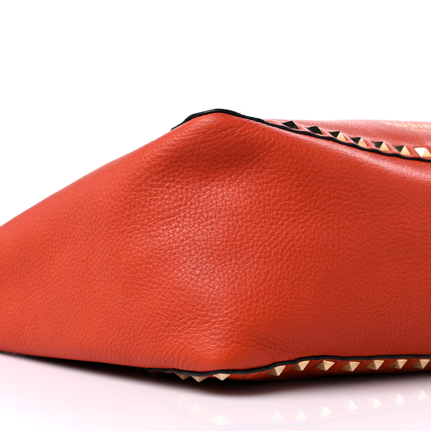 Grained Calfskin Rockstud Reversible Tote
