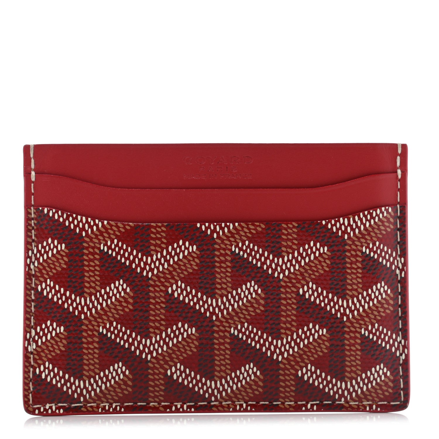 Goyard Goyardine Saint Sulpice Card Holder Red 1 of 7