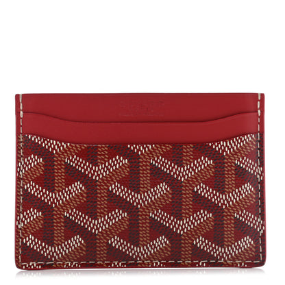 Goyard Goyardine Saint Sulpice Card Holder Red 1 of 7