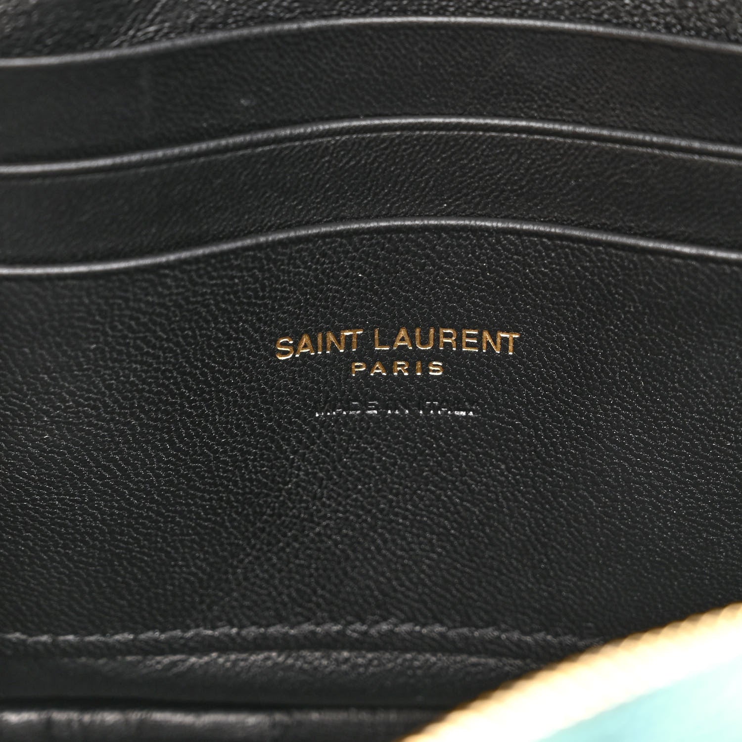 Saint Laurent Grain De Poudre Matelasse Monogram Mini Lou Camera Bag Blue Vert 6 of 9