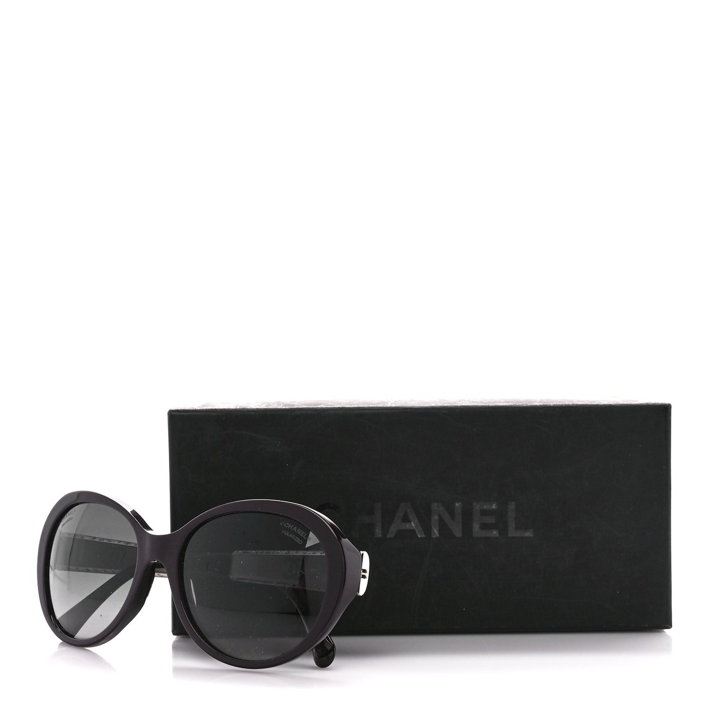 Round Acetate Bijoux Exclusive Sunglasses 5290B Black