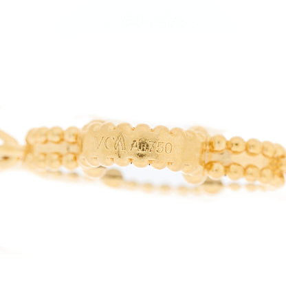 Van Cleef & Arpels 18K Yellow Gold Black Onyx 5 Motifs Vintage Alhambra Bracelet 3 of 4