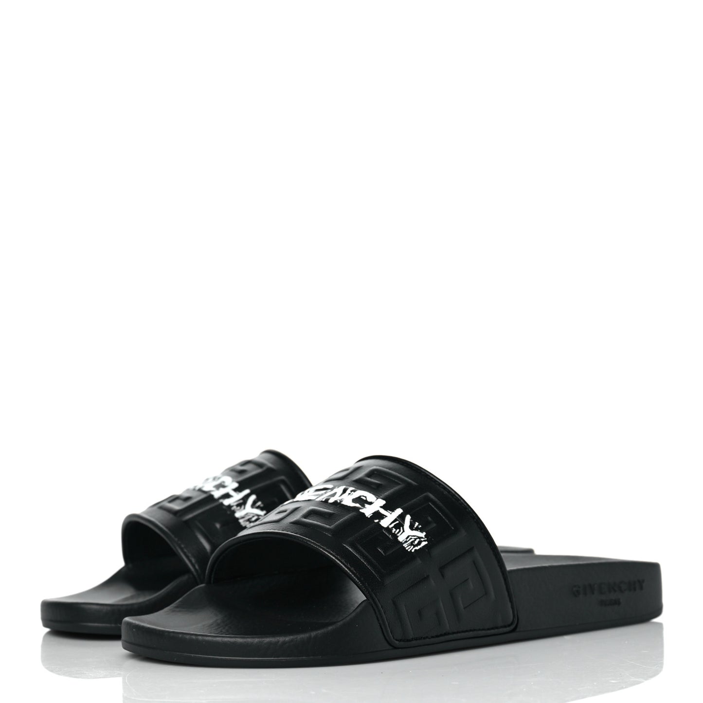 Lambskin 4G Logo Slides 38 Black