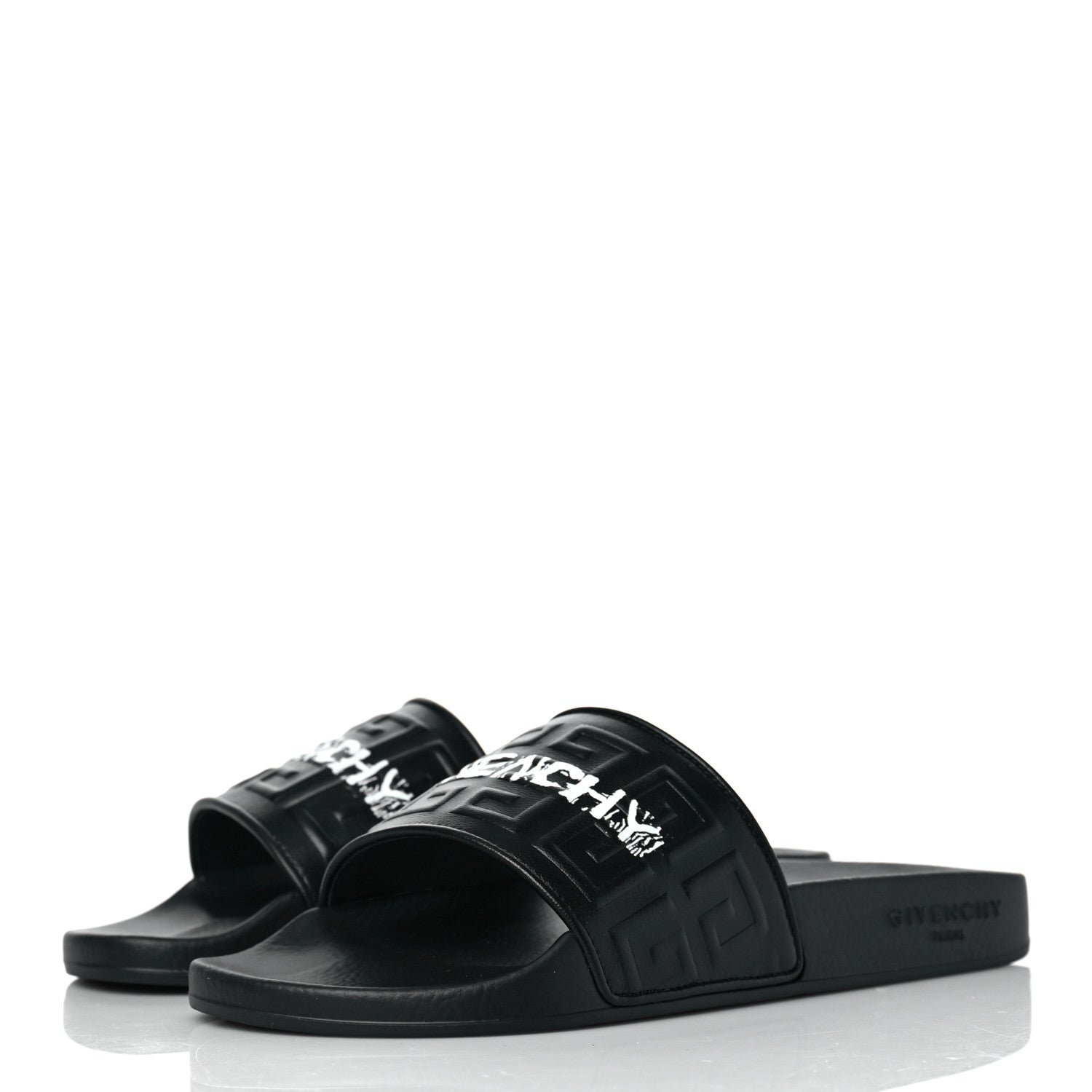 Givenchy Lambskin 4G Logo Slides 38 Black 3 of 8