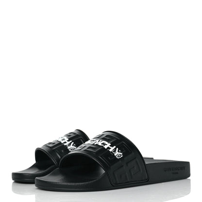 Givenchy Lambskin 4G Logo Slides 38 Black 3 of 8