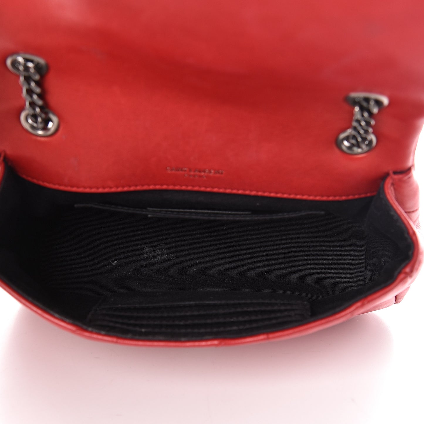 Lambskin Patchwork Monogram Small Jamie Red