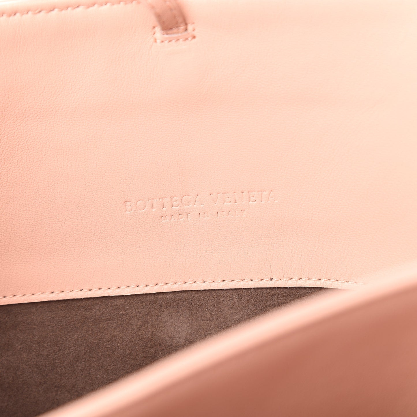 Nappa Intrecciato Medium Top Handle Tote Flamingo
