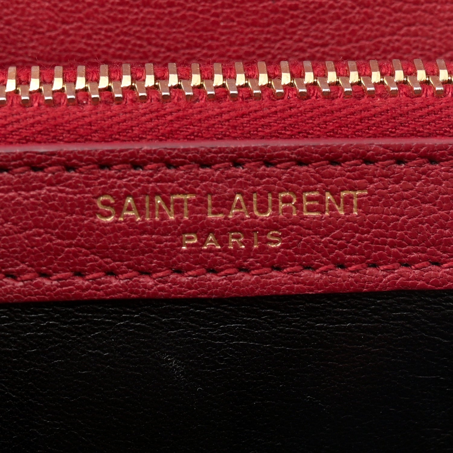 Saint Laurent Sheepskin Matelasse Chevron Monogram Medium College Bag Rouge 6 of 14