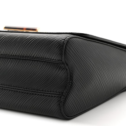 Louis Vuitton Epi Tortoiseshell Twist Shoulder Bag MM Black 10 of 10