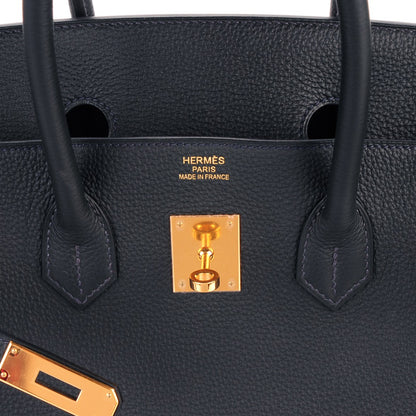 Hermes Togo Birkin 35 Bleu Ocean 10 of 25
