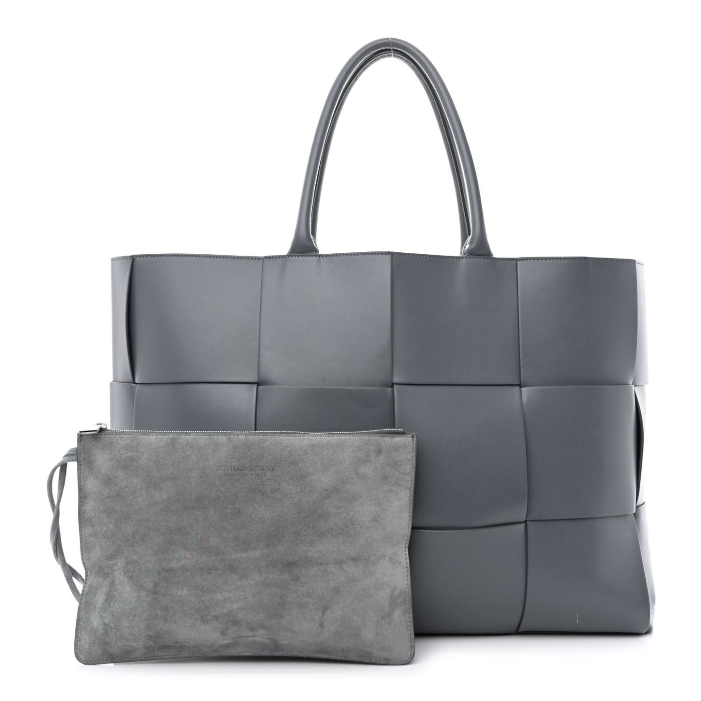 Nappa Maxi Intrecciato Mens Arco Tote Thunder