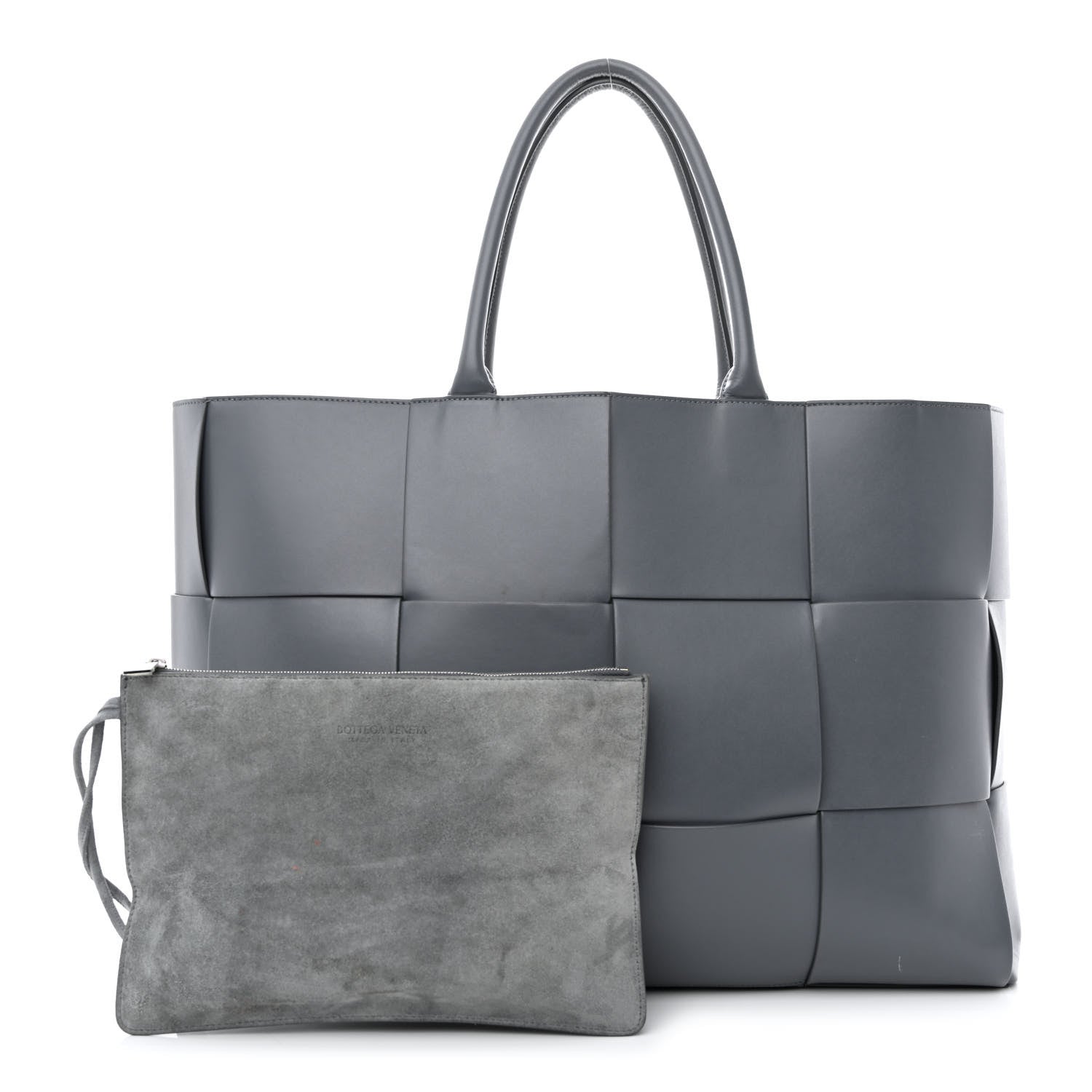 Bottega Veneta Nappa Maxi Intrecciato Mens Arco Tote Thunder 1 of 13