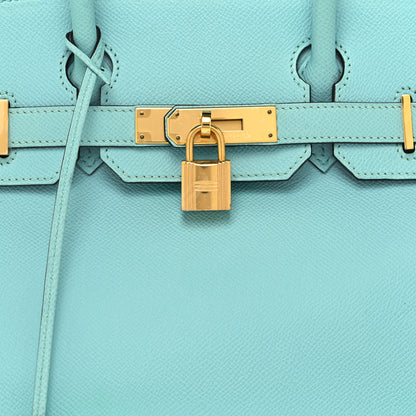 Hermes Epsom BIRKIN 30 Bleu Atoll 8 of 12