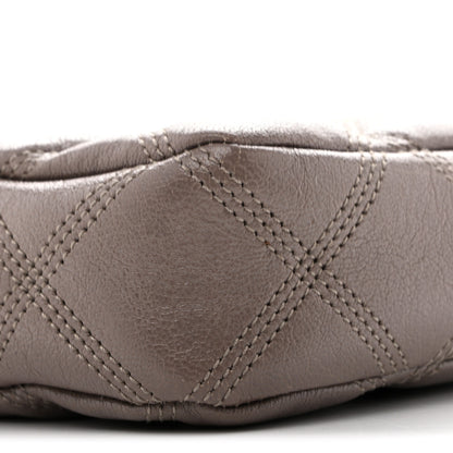 Saint Laurent Grained Lambskin Quilted Mini Becky Double Zip Bag Taupe 8 of 13