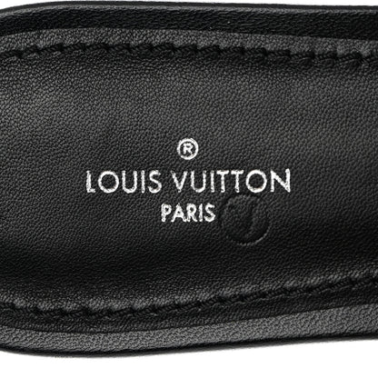 Louis Vuitton Lambskin Embossed Monogram Revival Flat Mules 39 Black 7 of 9