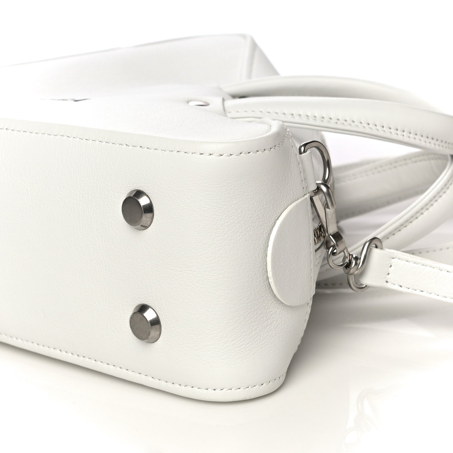 Balenciaga Calfskin S Triangle Duffle White 12 of 12