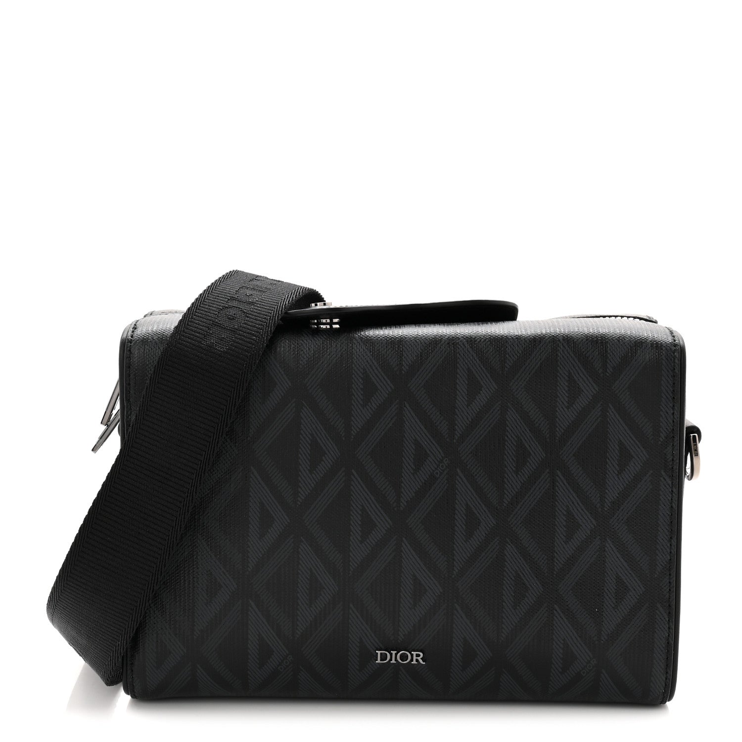 Christian Dior Canvas CD Diamond Lingot 22 Bag Black 1 of 9