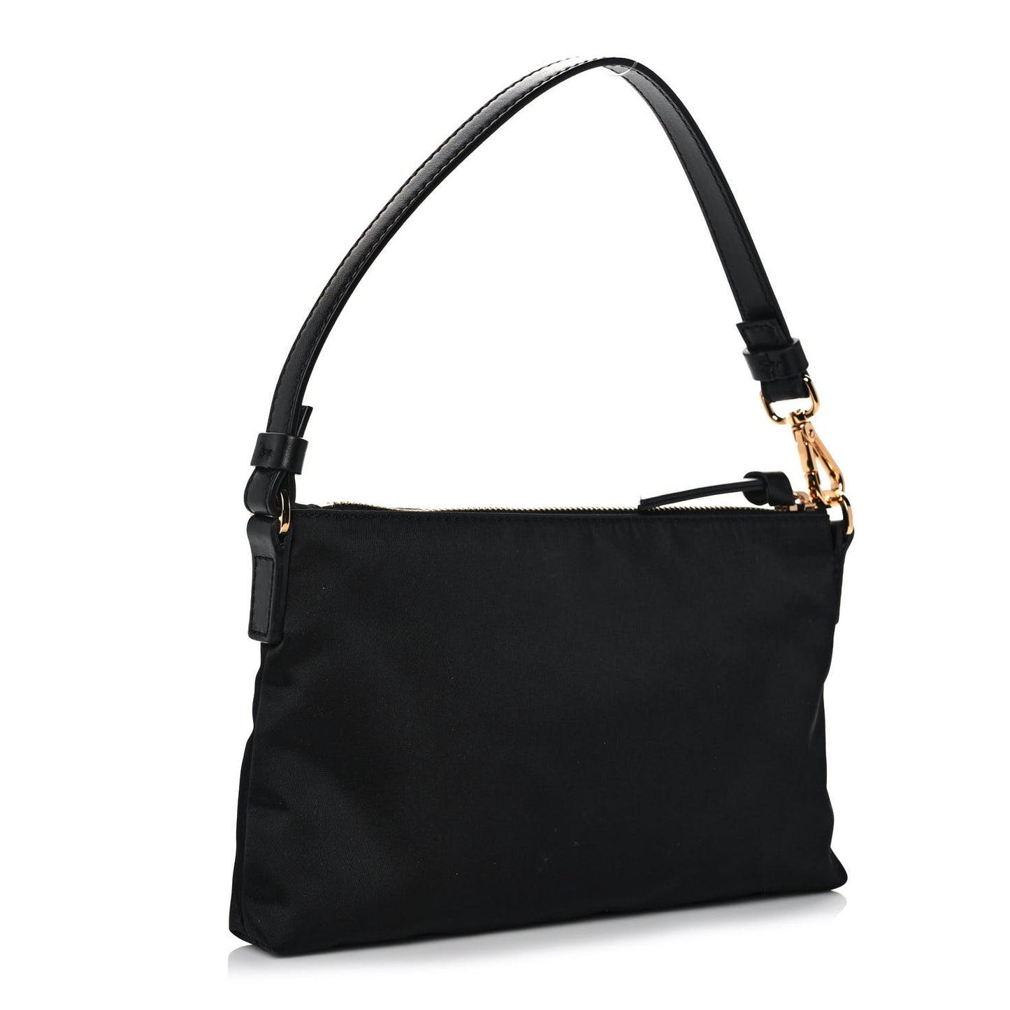 Nylon Tribute Icon Flat Pouch Black