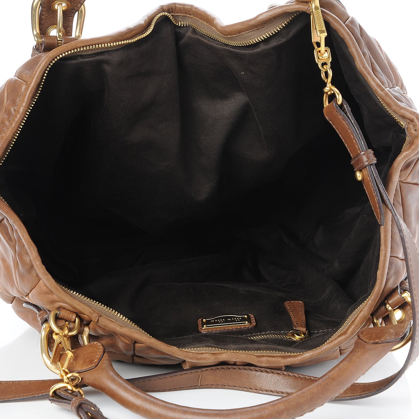 Nappa Large Patchwork Tote Cammello