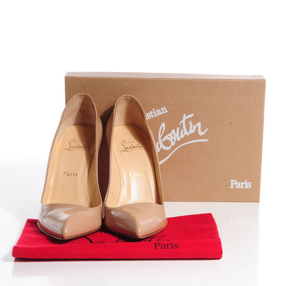Christian Louboutin Jazz Calf Corneille 100 Pumps 39 Nude 5 of 8