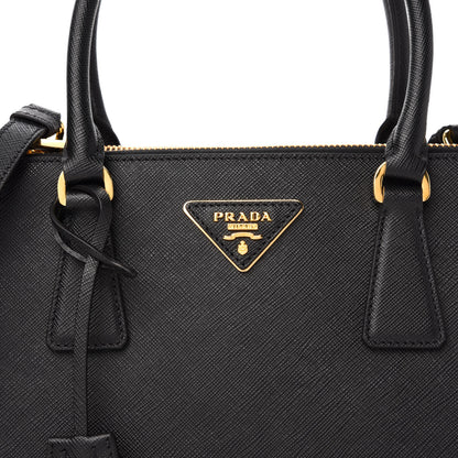 Prada Saffiano Small Galleria Double Zip Tote Black 10 of 10