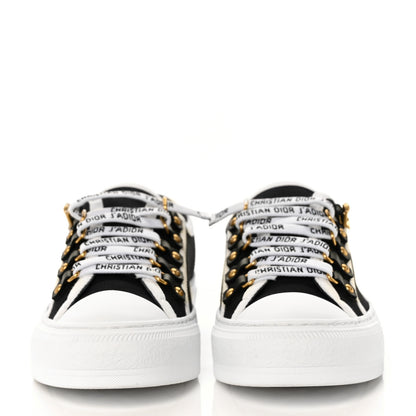 Christian Dior Canvas Walk'N'Dior Low Top Sneakers 37.5 Black 2 of 7