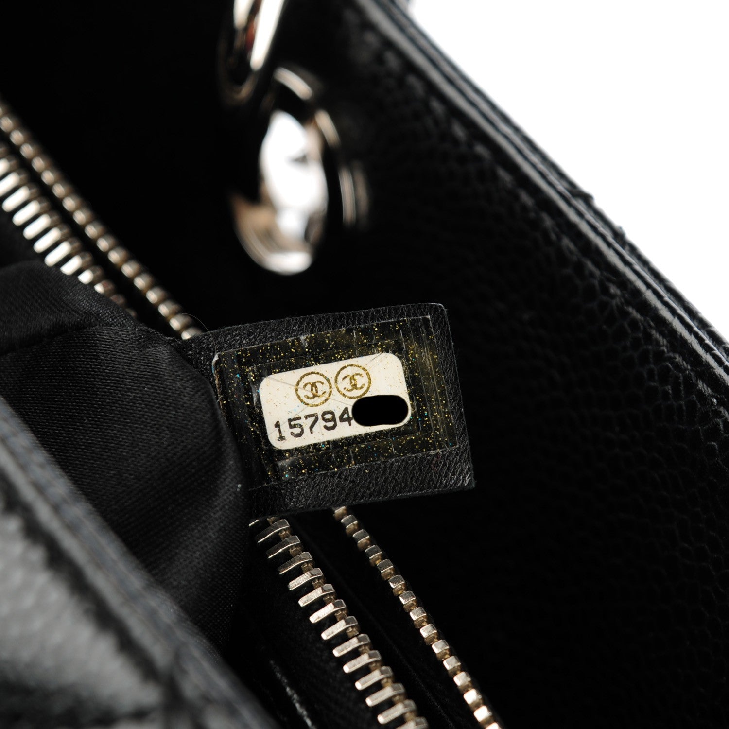 Chanel Caviar Quilted Grand Shopping Tote GST Black 7 of 8