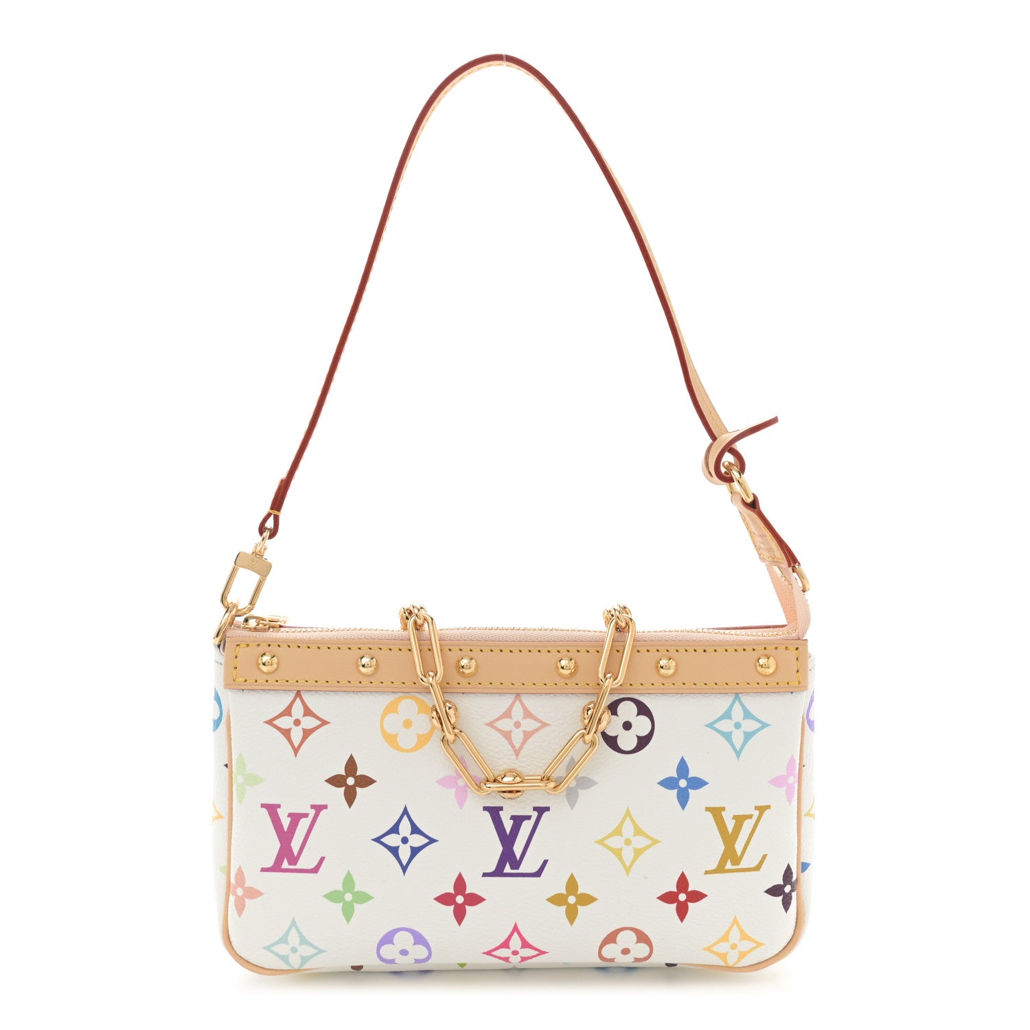 Louis Vuitton LV X TM Monogram Multicolor Pochette Accessories White 1 of 9