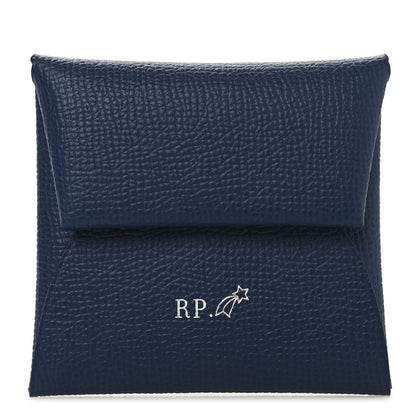 Hermes Epsom Verso Horseshoe Bastia Coin Purse Bleu Navy Mauve Pale 1 of 6