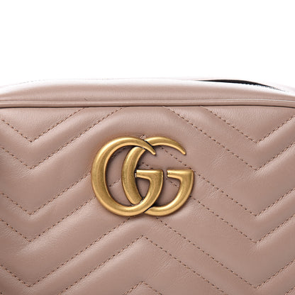 Gucci Calfskin Matelasse Small GG Marmont Chain Shoulder Bag Porcelain Rose 10 of 10