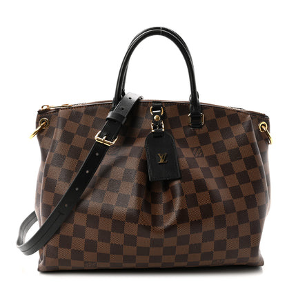 Louis Vuitton Damier Ebene Odeon Tote MM Black 1 of 9