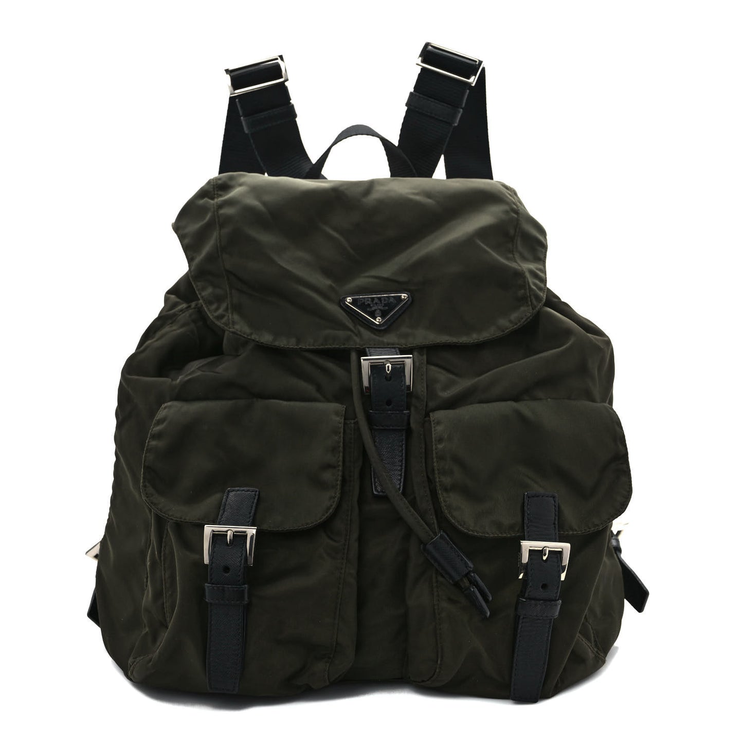 Tessuto Nylon Vela Medium Backpack Mimetico