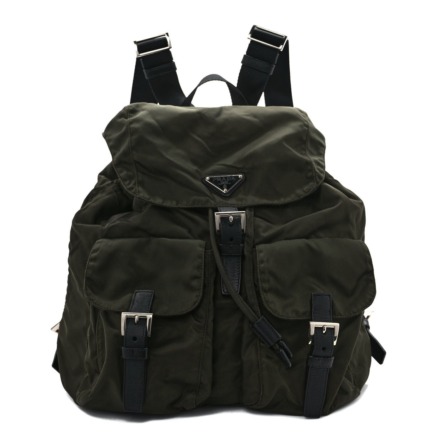 Prada Tessuto Nylon Vela Medium Backpack Mimetico 1 of 9
