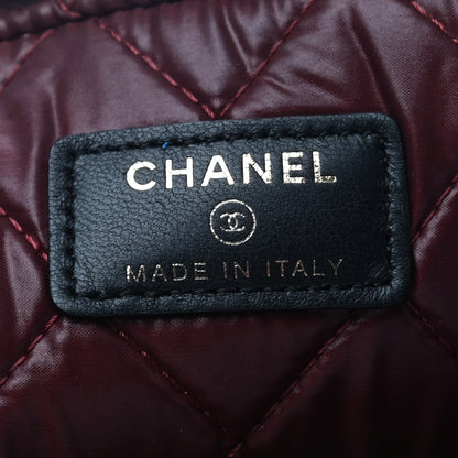Chanel Lambskin Quilted Large Cosmetic Case Black 6 of 8