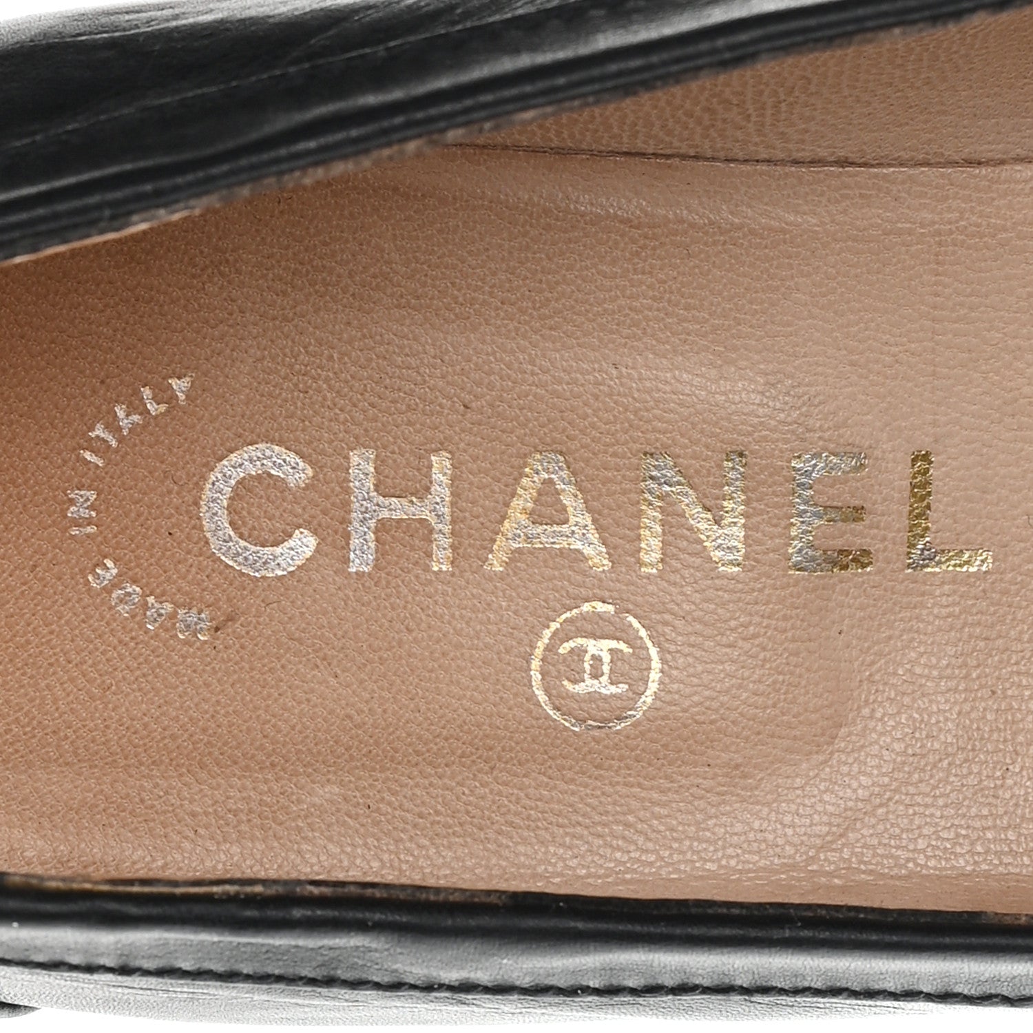 Chanel Lambskin CC Penny Loafers 36.5 Black 8 of 10