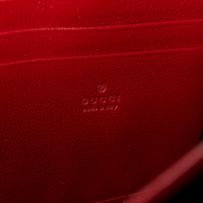 Gucci Tweed GG Monogram Mini Dionysus Chain Wallet Black White Romantic Cherry 6 of 10