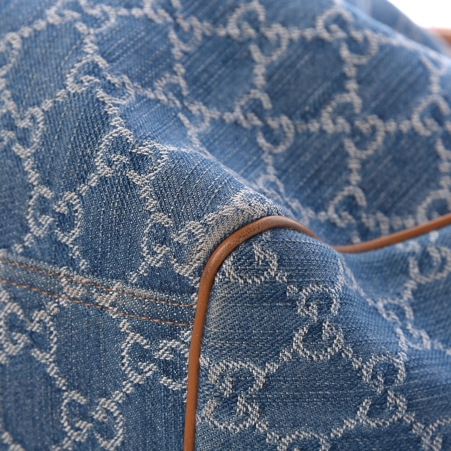 Denim Monogram Medium Sukey Tote Blue