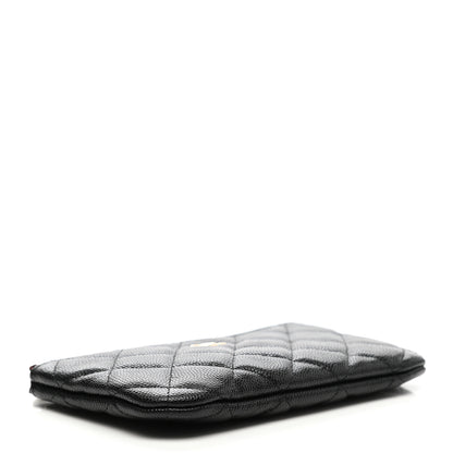 Chanel Caviar Quilted Small Cosmetic Case Black 5 of 9