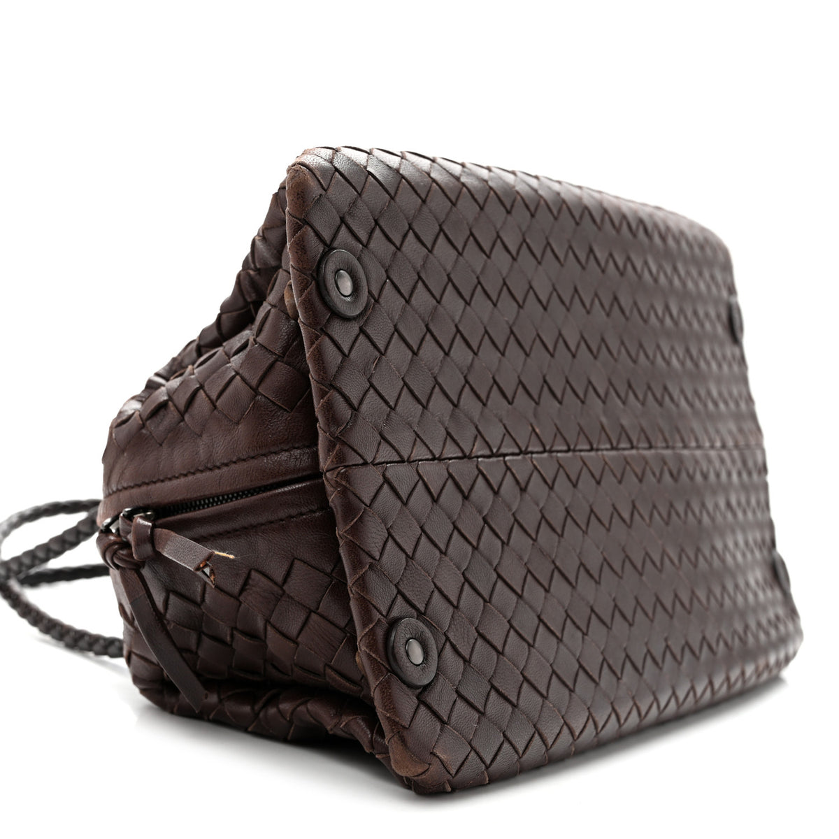 Bottega Veneta Nappa Intrecciato Satchel Ebano 7 of 10