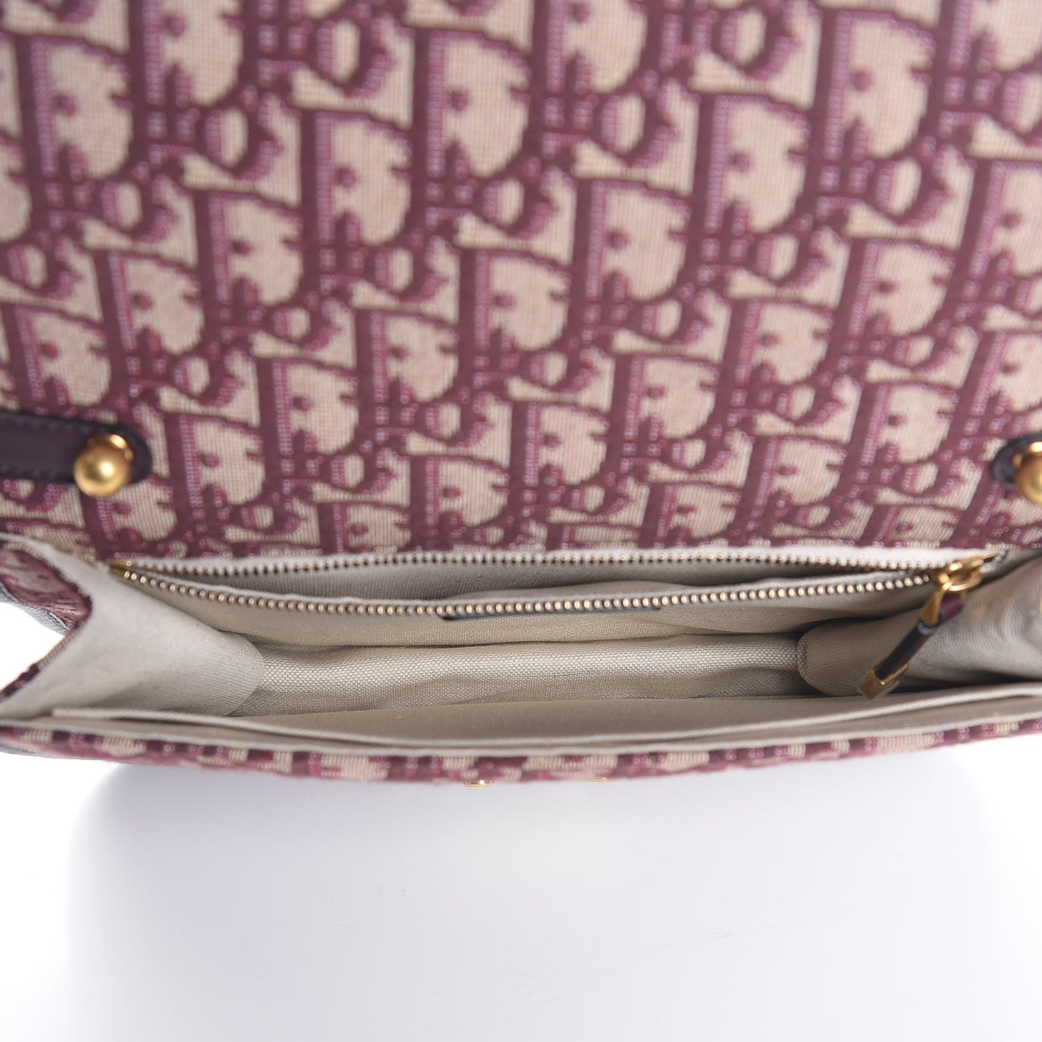 Christian Dior Oblique DiorAddict Flap Bag Burgundy 5 of 7