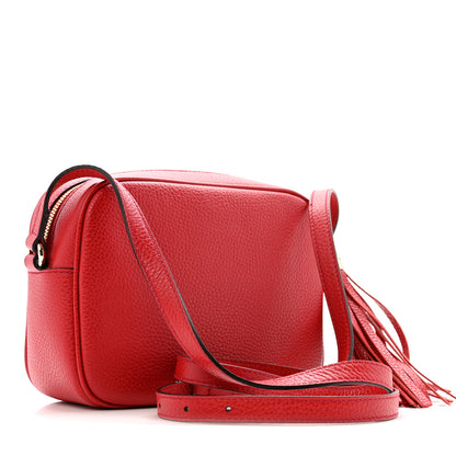 Gucci Pebbled Calfskin Small Soho Disco Bag Vibrant Red 3 of 10