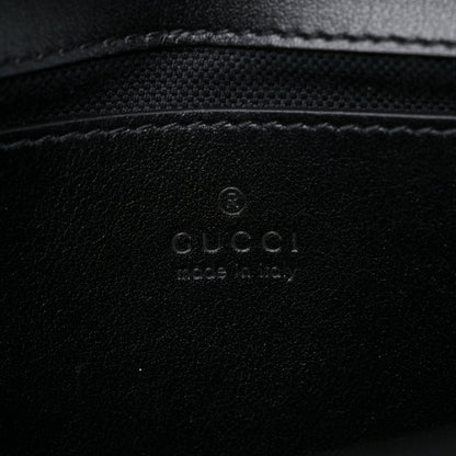 Gucci Calfskin Matelasse Monochrome Mini GG Marmont Shoulder Bag Black 6 of 11